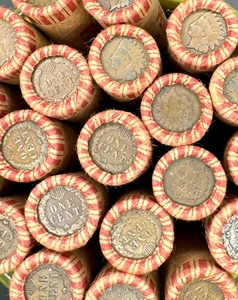 Unsearched Wheat Cent Rolls with Indian Head End   1909-1958   US COINS 50 Cents - Picture 1 of 1