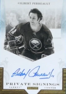 11-12 panini private signings gilbert perreault buffalo sabres autograph auto - Picture 1 of 2