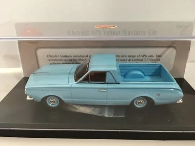 1/43  TRAX TRR117 1965 Chrysler Valiant AP6 Ute  Blue - Image 1 of 3