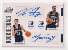 Greivis Vasquez/Xavier Henry 10-11 Panini Season Update Rookie Duals Auto /99