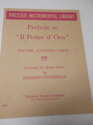 Pietro Antonio Cesti Prelude to Il Pomo d' Oro Arranged Brass Choir Sheet Music - Image 1 of 4