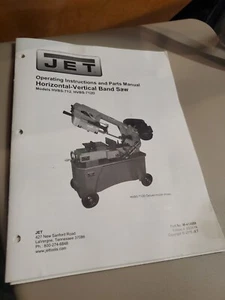 Jet Band Saw Parts Manual HVBS-712 HVBS-712D Horizontal Vertical FAST SHIPPING - Picture 1 of 11