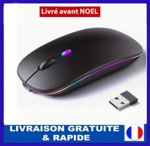 Souris sans fil Bluetooth XIAOMI, silencieuse, ergonomique, LED - Maison/Bureau - Photo 1/9