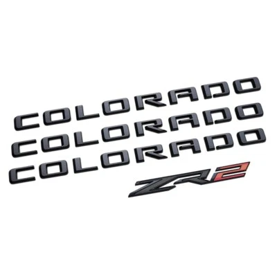 Kit emblema negro OEM GM 2021 2022 Chevrolet Colorado ZR2 84858702 Foto 1 de 2