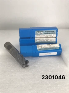 4 Flöten 3/4" x 3/4" x 1-5/8" x 3-7/8" Niagara Fräser HSS M-42 Vierkant Schaftfräser - Bild 1 von 10