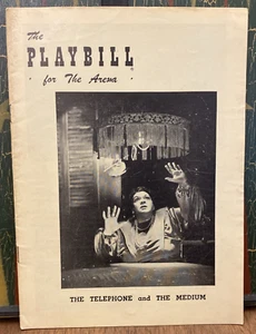 Playbill Il Telefono e Il Teatro Medio Programma Teatro Dall'Arena - Foto 1 di 8