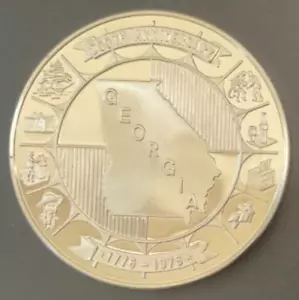 Georgia Fifty State Bicentenario 1 oz argento tondo - Foto 1 di 2