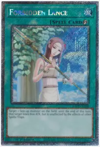 Yugioh! - Forbidden Lance - RA02-EN058 - PLATINUM Rare - 25'TH - 1'st Ed. NM/M - Picture 1 of 1