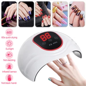Electric LED UV Light Nail Dryer Gel Polish Lamp Salon Curing Manicure Machine - Picture 1 of 8