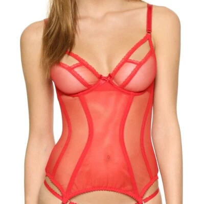 Agent Provocateur corsé bustier rojo 32c Foto 1 de 4