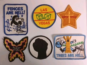 Lot of 6 Vintage 1970's Patches Jesus Christ Superstar Las Vegas Snoopy + More - Picture 1 of 2