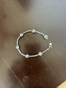 Judith Jack Marcasite And Rhinestone Sterling Bracelet - Picture 1 of 4