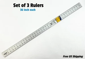 Irwin 36" Aluminum Straight Edge 1794479 Set of 3 - Picture 1 of 3