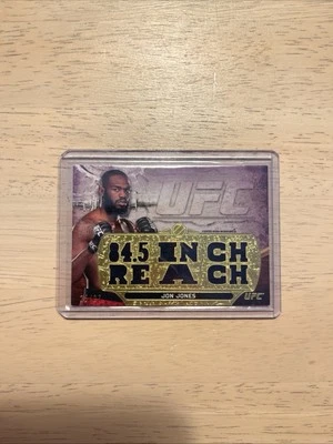 2014 UFC CHAMPION Topps Jon Jones Relic 25/27 GOAT AWESOME CARD! - Image 1 of 3
