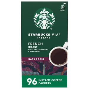 Starbucks via Instant Coffee, Dark Roast Coffee, French Roast, 100% Arabica, Sin - Picture 1 of 12
