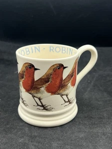 Emma Bridgewater Birds Mug Robin 1/2 Pint Rare made in England - Picture 1 of 5