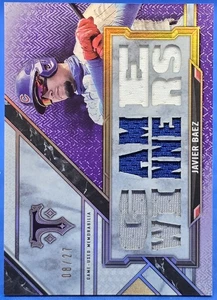 2021 Topps Triple Threads - Relics Javier Baez #TTR-JB4 Ametista 27/08 - Foto 1 di 2