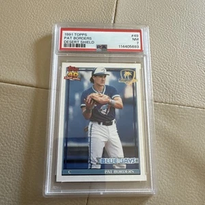 1991 Topps Desert Shield #49 Pat Borders PSA 7 Toronto Blue Jays - Picture 1 of 2