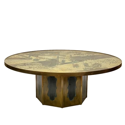 Philip and Kelvin Laverne Round Chan Coffee Table — 47.5 IN Diameter Cover