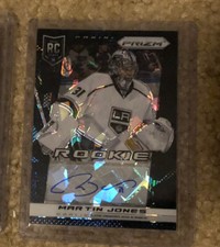 2013-14 Panini Prizm Rookie Anthology Auto Martin Jones Black Cracked Ice RC 354