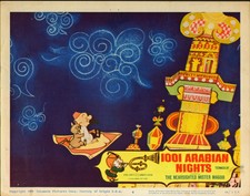 1001 ARABIAN NIGHTS original 1959 lobby card MISTER MAGOO 11x14 movie poster