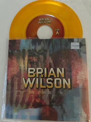 BRIAN WILSON Midnight's Another Day ORANGE promo 45 with PicSleeve BEACH BOYS - Image 1 of 2