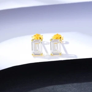 Damen Kinder Ohrringe Ohrstecker 925er Sterling Silber 14 K GG Verg Ohrschmuck - Bild 1 von 5
