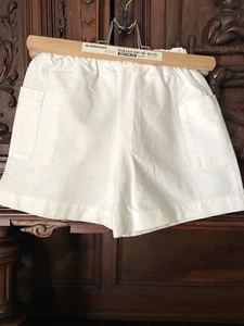 Pears And Bears Kids Size 4 Toddler White Cotton Shorts Pockets EUC 100% Cotton - Picture 1 of 6
