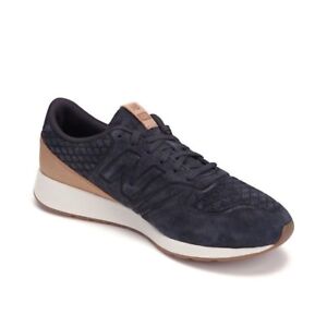 new balance 420 navy suede sneakers