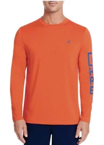 Men's Hurley Long Sleeve Red Large SunShirt UPF 50+ - Picture 1 of 7