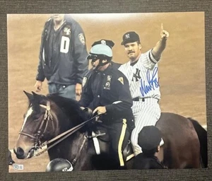 WADE BOGGS SIGNED AUTO 16X20 PHOTO BAS/BECKETT WITNESS #W621953 NEW YORK YANKEES - Picture 1 of 2