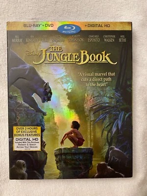 THE JUNGLE BOOK. BLU-RAY + DVD (DISNEY LIVE-ACTION) New, Sealed. - Image 1 of 2