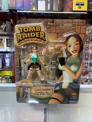 Tomb Raider Adventures of Lara Croft Encounters the Savage Bengal Tiger NIB Toy Cover