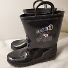 Case Ih Waterproof Rain Boots Color Black Childs Size 1 Light Up Soles Cute