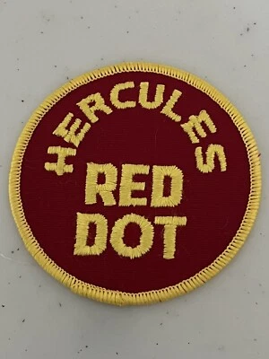 VINTAGE "HERCULES RED DOT" PATCH - Image 1 of 2