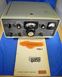 VINTAGE COLLINS 75S-1 ODBIORNIK RADIOWY Z instrukcją #94 (Nieprzetestowany - Tak jak jest) - Zdjęcie 1 z 20