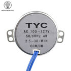 AC 12V/110V/220V TYC-50 4W 50/60Hz Synchronous Motor 2.5/3/5/6RPM For Microwave