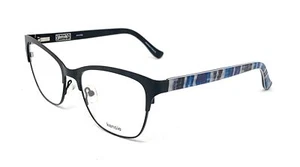 New Authentic KENSIE Eyeglasses Frames Women's Stunning Black Blue Metal 51mm - Picture 1 of 3