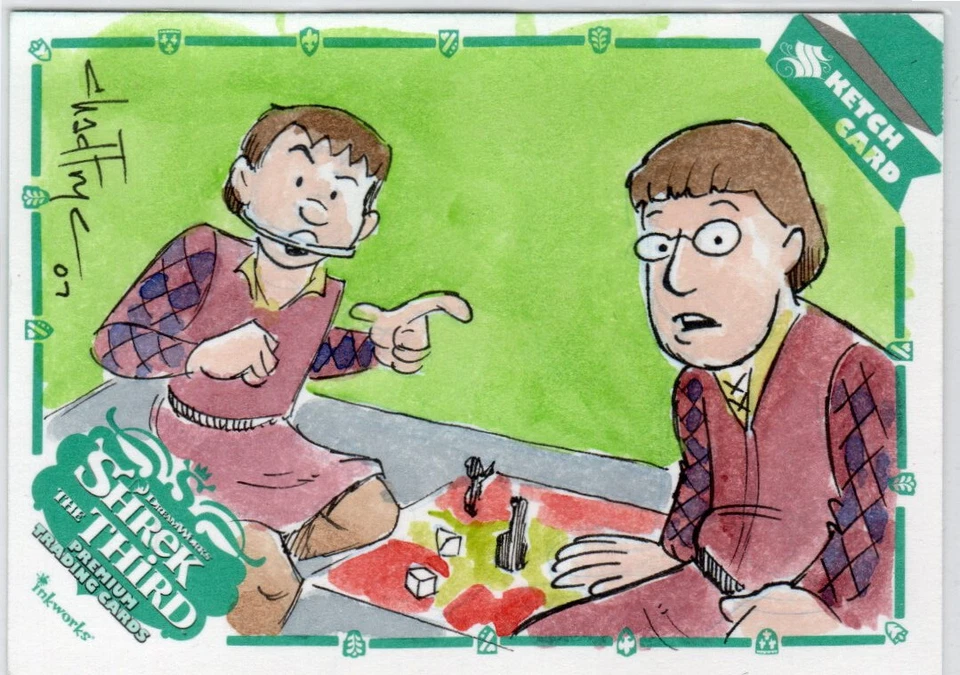 Shrek the Third Inkworks 2007 Artist Sketch Card S-CF Chad Frye #113/133 - Image 1 of 1