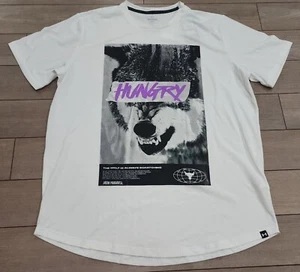 NWT Mens Under Armour Project Rock T Shirt 2XL Hungry Wolf Statement 1374844 100 - Picture 1 of 7