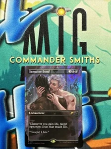 Sanguine Bond ✨ Borderless 🌈 Rainbow 🌈 FOIL ✨ MTG Secret Lair D&D 50th NM - Bild 1 von 2