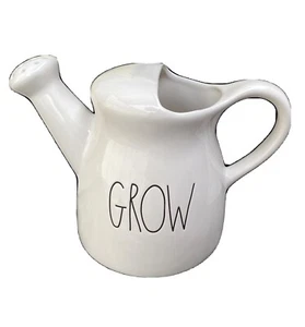 Rae Dunn GROW Keramik Wasserkanister Artisan Collection weiß von Magenta - Bild 1 von 5