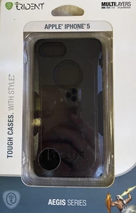 NEW Trident Aegis Series "SLEEK ARMOR" Case Cover iPhone 5 Black - Picture 1 of 5
