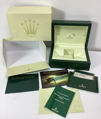 Auténtico Juego de Caja de Reloj ROLEX CAJA DE RELOJ SUBMARINER Foto 1 de 4