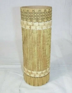 Nuevo de Lote Antiguo Lámpara de Rafia Tejida Columna Espaciador Tubo 8.5" Tiki Bar Decoración Reutilizable 1 - Imagen 1 de 11
