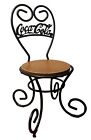 Coca Cola Coke Dollhouse Chair Wrought Iron Soda Fountain Ice Cream Parlor 7X4?