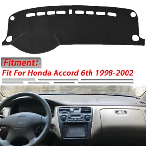 Dashboard Dash Mat Cover Dashmat Sun Protector For Honda Accord 6th 1998-2002 - Foto 1 di 11