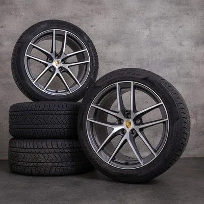 Porsche Macan III Winterräder 20 Zoll Felgen 95B601025EJ 95B601025EK titan - Bild 1 von 4