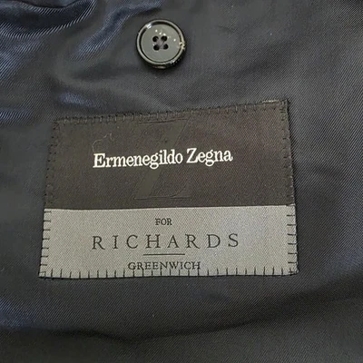 Ermenegildo Zegna 15 Mil Mil 15 Men's Charcoal 52R (42R) Blazer 34x31 Pants Suit - Image 1 of 4