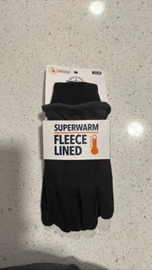 Dockers Men's Black Superwarm Fleece Touchscreen Gloves M - Picture 1 of 1